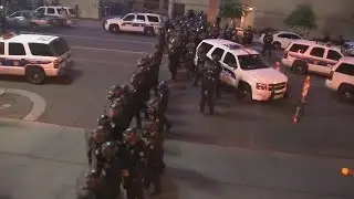 WRAP UP: Police, protesters clash after President Trump rally