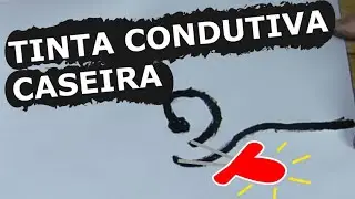 Como Fazer TINTA CONDUTORA para Circuito de PAPEL! (FÁCIL e BARATO))