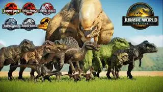 DISTORTUS REX VS ALL VILLAIN DINOSAURS!! - Jurassic World Evolution 2