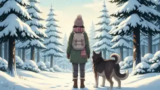 First Snow in Our Countryside Home ❄️ Cozy Ghibli-Inspired ASMR | Peaceful Winter Morning