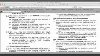 Legal Screen Cast - 0001 Form Interrogatory 15.1