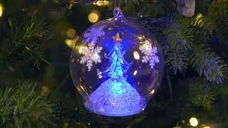 LED Glass Ball Ornaments (3OTL276) from Cypress Home