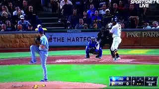 Rich Hill Perfect through 8 Innings Vs Pirates