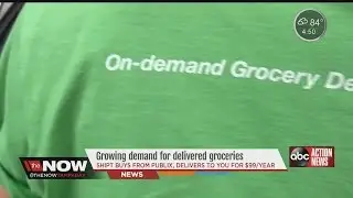 Demand is growing for delivered groceries