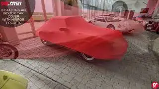 Installation manual of an indoor car cover with mirror pockets