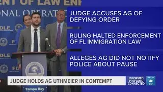 Judge finds Florida Attorney General  James Uthmeier in contempt over immigration law
