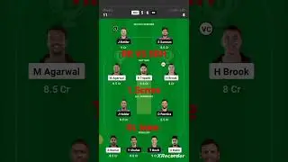 RR VS SRH Dream11 Prediction Dream11 team GL team #rrvssrh