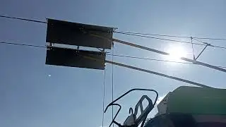 Instalarea automată a receptoarelor de curent pe troleibuz Solaris Trollino IV 12 № 5479 Bucuresti