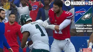 Madden 26 Philadelphia Eagles vs Buffalo Bills WEEK 17 Simulation 2025 PS5 Game Play