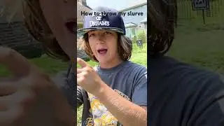 How to throw my slurve#wiffleball #viral #pitching #fypシ #roadto900subs #nastypitch