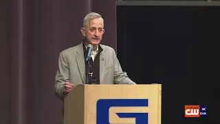 Mayor Wilson talks gun violence, ICE at police event
