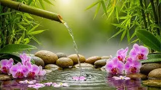 Relaxing Bamboo Fountain with Piano Music | This Calming Sound Will Change Your Sleep Life