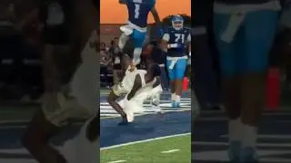 Travis Hunter almost injured at the Polynesian Bowl Touchdown Celebration! #football #shorts