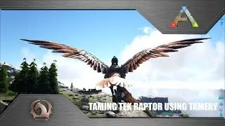 Ark Survival Evolved - Taming Tek Raptor using Taming Pen (Ragnarok)