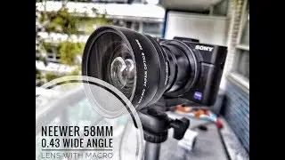 Широкоугольный объектив Neewer 58MM 0.43X с функцией макросъемки: распаковка и обзор