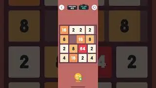 Getting 128 in number slide. #numberslide #games #numbers #merge