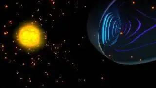 Solar Wind & Aurora animation