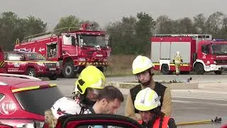 As&iacute; ha sido el simulacro del accidente a&eacute;reo en Foronda