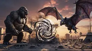 King Kong vs Veyra&ndash;The Ancient Giant Bat  Battle in the Deadly Skies #KingKong#Veyra#TheMonsterWorld