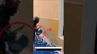 Manual Wall Texture Application | Unique Exterior Wall Finishing Technique.