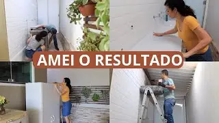 BANCADA NOVA,COMPLETAMOS O REVESTIMENTO DA LAVANDERIA,LIMPEI E ORGANIZEI TUDO+DICAS | LETÍCIA VELOSO