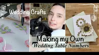 Painting My Wedding Reception Table Numbers * Watercolor * Packing an Order