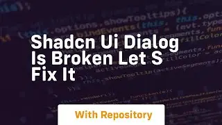 shadcn ui dialog is broken let s fix it