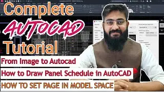 Complete AutoCAD Tutorial | Panel Schedule, Xline, Copy, Move, Text Tools, Electrical Terms In Urdu