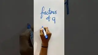 Factors of 9 #mathsbyjigs #education #factorsandmultiples #information #mathshorts #knowledge
