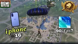 🔥iOS 26.0.1 BGMI/PUBG Test on iPhone 16⚡️60 fps gameplay? | Real performance check 2025