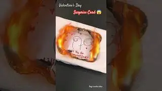 Propose Day Surprise Card 🔥❤️ #shorts #valentinesday #love #giftcard #diy #craft #handmade #art