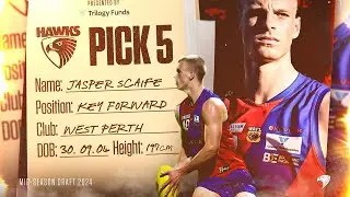 Jasper Scaife is now a Hawk | Draft Highlights