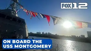On board the USS Montgomery for Fleet Week