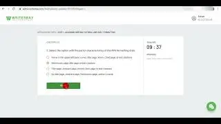 Step 3: Writerbay Formatting Style Latest Test and Answers September 2022. Kindly Like and subscribe