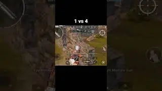 1 vs 4 | short | AdityA PlayZ #1v4 #bgmi #bgmihighlights #pubg #pubgmobile #1vs4 #clutch #1v4clutch