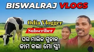 Ghara Malika Guhala Kama Kala Mo Stri | ଘର ମାଲିକ ଗୁହାଳ କାମ କଲା ମୋ ସ୍ତ୍ରୀ | Odia Vlogs BISWALRAJ VLOG