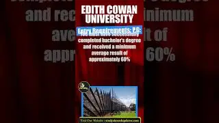 Edith Cowan University Entry Requirements