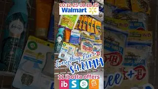 #Walmart #Couponing this Week | 11 #CHEAP & #FREE #ibotta offers #freebies #rebate #haul #cupones