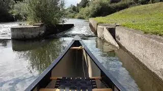 Bootsrutsche Lahn flussabw&auml;rts von Gie&szlig;en