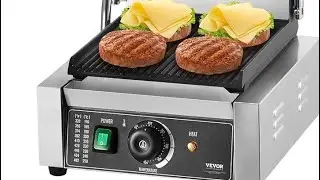 VEVOR Commercial Panini Grill 1800 Watts - Stainless Steel - I love it!