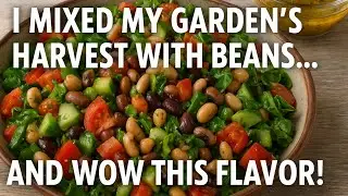 Fresh from the Garden! 🌿 This Simple Bean Salad Will Change How You Eat! $1.50 per serving!