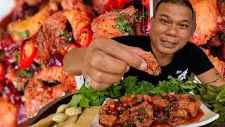 ก้อยน้ำตกเสือร้องไห้กับผักสดๆแซ่บหลายพี่น้อง #ทุกคน #เปิดการมองเห็น #food #thaifood 