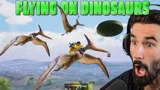 Taming A Flying Dinosaur And Winning With T-Rex Action 😨 PUBG MOBILE