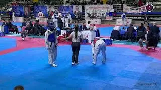Rıdvan Meydan (Siirt)🔵 Mehmet Kani Polat (İstanbul)🔴 74kg 2024 Büyükler Taekwondo  #Muğla #youtube