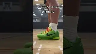 Nike Zoom Kobe 6 Protro &ldquo;Grinch&rdquo; On Feet & In Hand Looks - Short Review Part 1/3 #kobebryant #grinch