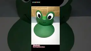 Funny Frog Cap Easy Paper Craft  |  #cap #papercraft #funny @ShahmirFarhan07