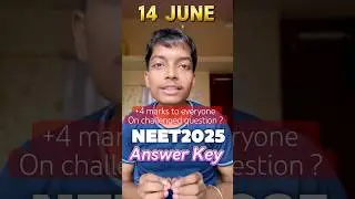 NEET 2025 Official Answer Key released!! #neet2025 #neetresult