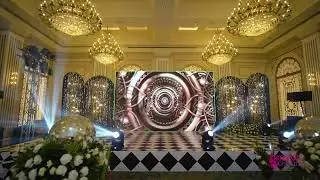 Sangeet Night Decoration |  LED Backdrop for Stage Setup | GRT Grand | Chennai