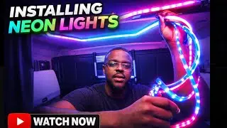 Watch HOW I INSTALL NEON LIGHTS IN MY SEMI TRUCK ￼🚛🔥