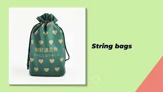 CUSTOM LOGO PLASTIC DRAWSTRING BAG